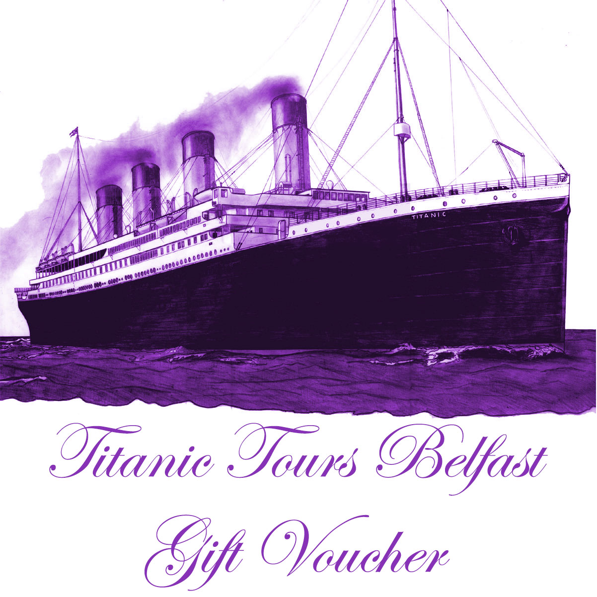 TTB Gift Voucher Logo - Titanic drawing by Michael Lane